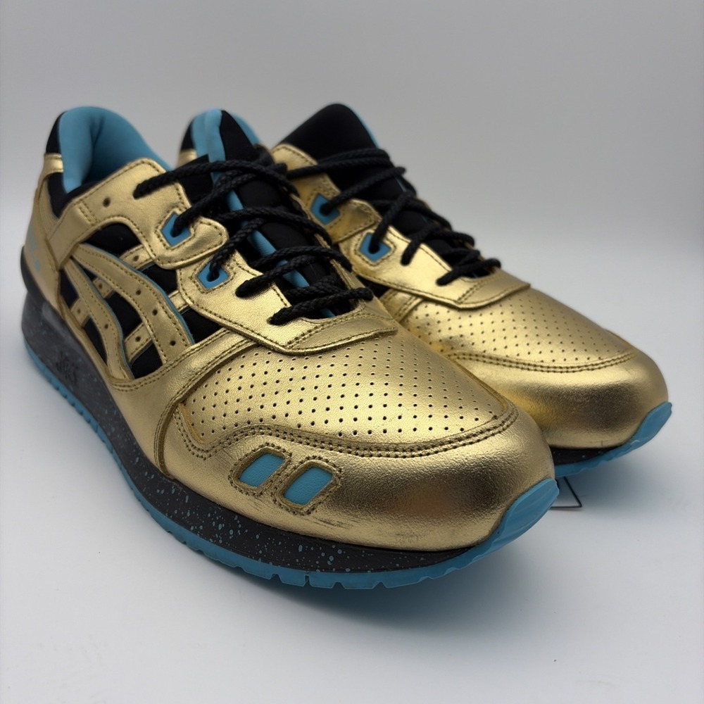 ASICS Gel Lyte 3 Wale Villa Intercontinental Champion Gold H63KK-9494 Mens 11.5 - Picture 4 of 11